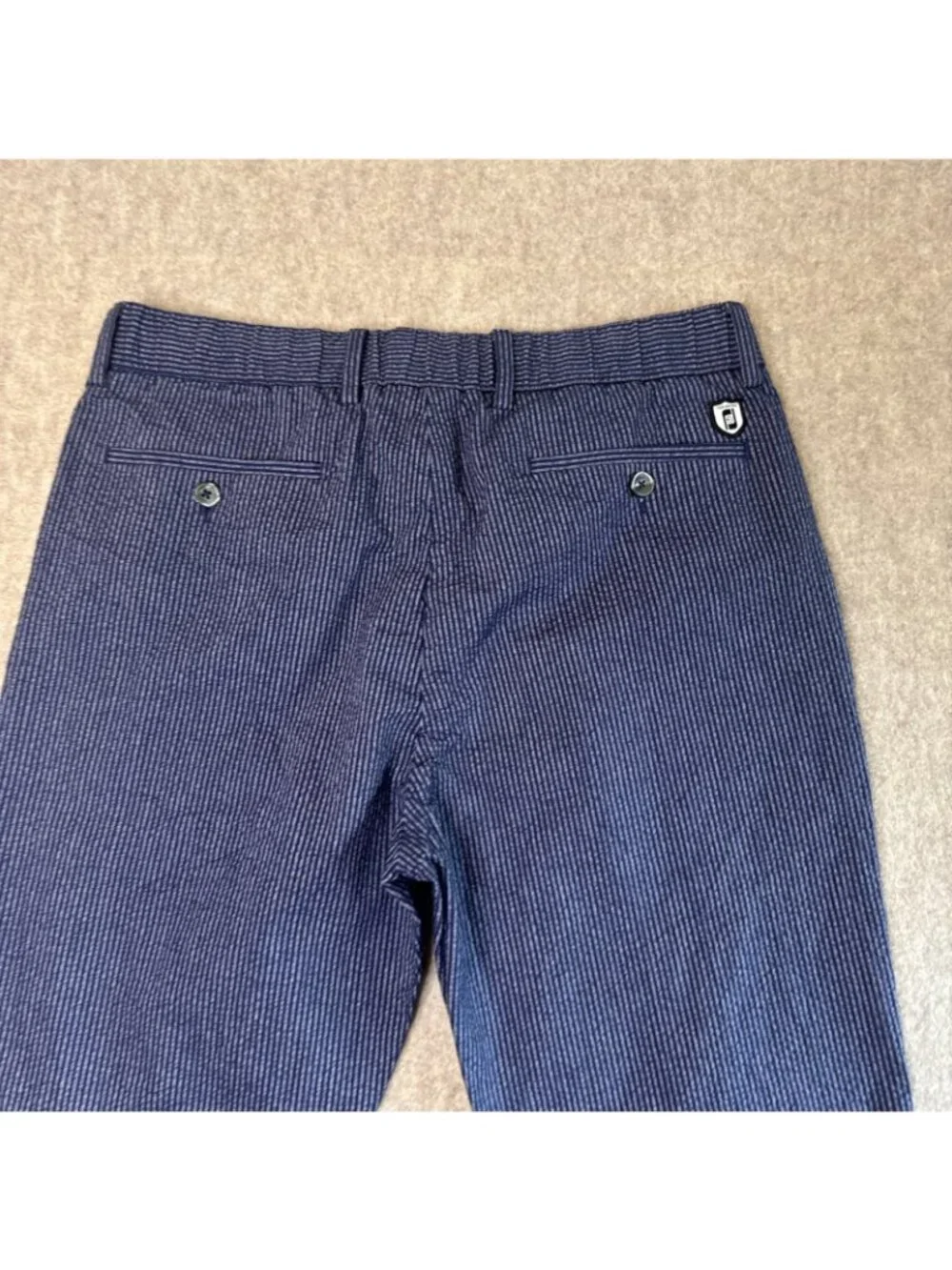 FootJoy FJ x Todd Snyder Stripe Seersucker Jogger Mens M Navy Drawstring
